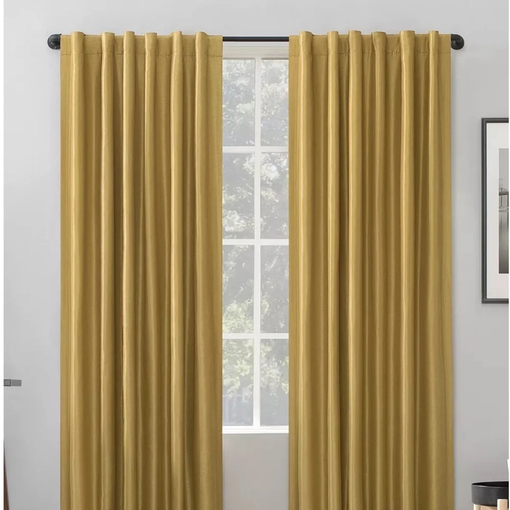 Lauren Ralph Lauren Palisades Room Darkening Back Tab Rod Pocket Curtain Panel